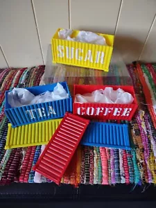 3 plastic container for coffee,sugar,tea special for any kitchen - Picture 1 of 6