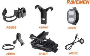 RAVEMEN Bike Light Mount Accessories Remote ABM06/ABM07/ABM04/AHM01 ARS03/ARB02 - Picture 1 of 34