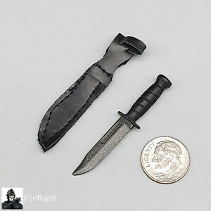 1:6 scale SOTW Vietnam USMC Ka-Bar Knife w/ Black Sheath for 12" Figures