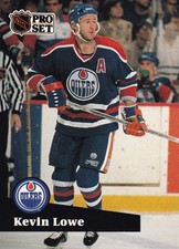 1991-92 Pro Set French #76 Kevin Lowe Edmonton Oilers