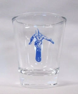 Silber Surfer Bild auf klarem Schnapsglas - Bild 1 von 1