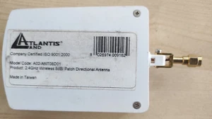 ATLANTIS LAND 2,4 GHz Wireless 8dBi Patch Richtantenne A02-ANT08D01 - Bild 1 von 2