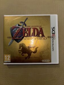 The Legend of Zelda Ocarina of Time Nintendo 3DS Mint Collector Gold Cover Es
