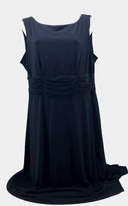 True Envy Ladies Black Pleated Waist Accent,  Pullover Dress.  Size 16W. - Picture 1 of 8