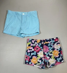 Cherokee Girls Floral / Polka Dot Cotton Shorts, Size S (6/6X) Lot of 2 - Picture 1 of 15