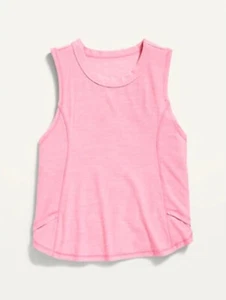 Old Navy Kid Girls Active Pink Breathe ON Side-Wrap Tank Top Size S M L - Picture 1 of 1