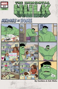 IMMORTAL HULK #37 GURIHIRU HEROES AT HOME VARIANT MARVEL COMICS BRUCE BANNER - Picture 1 of 1