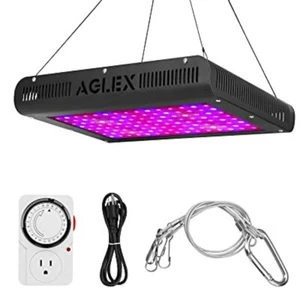 New Aglex b series LED Grow Light 120 LED 1200W Bloom Veg Mode with Fan Timer - Picture 1 of 12