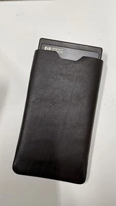 True leather calculator case Brown HP17bII HP17bII+ HP42s HP32s HP32sII HP27s - Imagen 1 de 7
