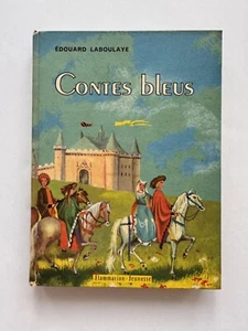 Contes Bleus Book French 1961 Flammarion Jeunesse Vintage Hardcover - Imagen 1 de 17