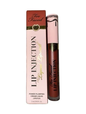 Batom Líquido Too Faced Plumping Lip Injection Grande e Encarregado 3ml NOVO - Imagem 1 de 4
