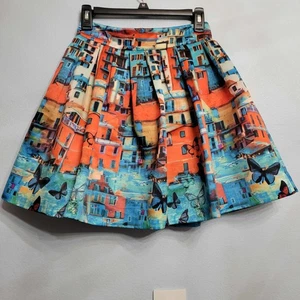 Alice + Olivia venezianischer Schmetterling Paradies Druck Box Plissee Stora Rock Gr. 2 - Bild 1 von 9