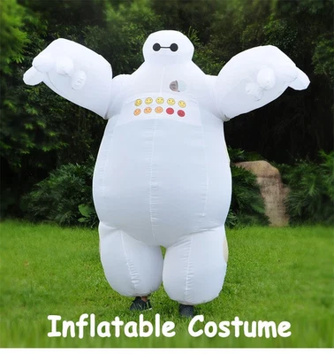 Big Hero 6 BayMax Disfraz Inflable Navidad Juegos con disfraces Fiesta Conjunto para Adulto Foto 1 de 4