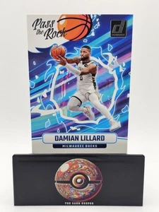 2024-25 Donruss Pass the Rock Damian Lillard Milwaukee Bucks #1 - Picture 1 of 3
