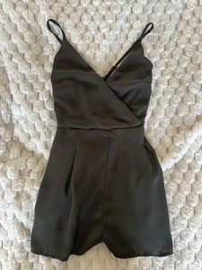 Khaki Missguided Romper/Playsuit with adjustable straps - Picture 1 of 2