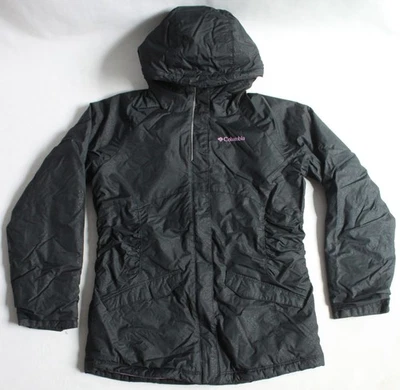 Columbia Niñas L Razzmadazzle Chaqueta Abrigo de Invierno con Capucha Negro/Púrpura SG1085 Foto 1 de 4