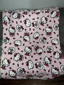HELLO KITTY Pink Bows Soft Silk Touch Throw Blanket 46’’ X 26’’ - Picture 1 of 5