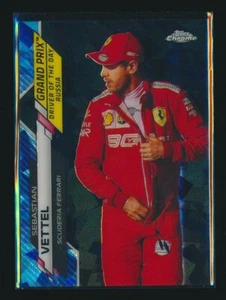 TOPPS CHROME SAPPHIRE DRIVER OF DAY 169 2020 Sebastian Vettel - Scuderia Ferrari - Foto 1 di 1