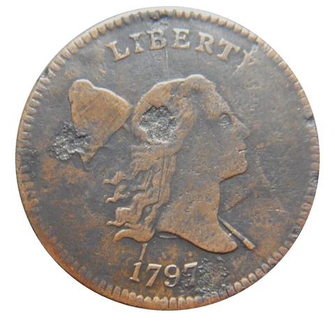 Half cent/penny 1797, 1 over 1 VF/XF details Cover