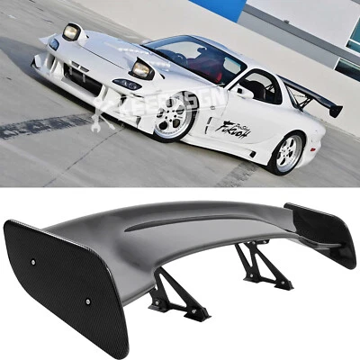 For Mazda RX-7 RX-8 Miata 46" Rear Trunk Spoiler Racing GT Wing Carbon Fiber - Image 1 of 4