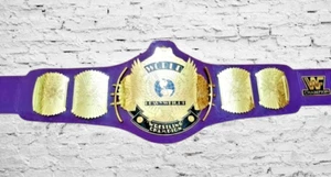 WWF Classic Gold Winged Eagle Championship Replica Wrestling Belt Purple - Picture 1 of 9