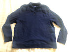 Le Tigre Sweatshirt Quarter Zip Navy Blue Size Xxl Shirt Polo Long Sleeve