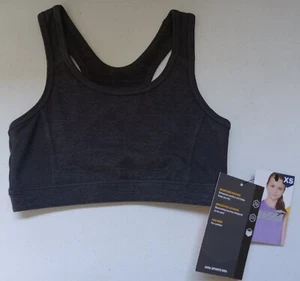 Girl's Avia Sports Bra XS 4/5 Gray New - Picture 1 of 4