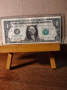 Error 2021 Virginia Miscut Misaligned Off Center $1 One Dollar Bill E63367399B - Picture 1 of 2