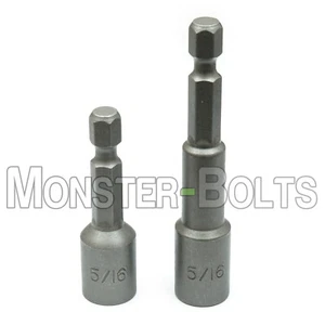 5/16" Magnetic Nutsetters, 1/4" Hex Power Shank with Industrial Grade Magnet - Picture 1 of 2