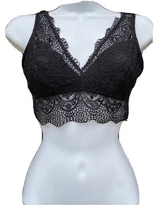 Authentic American Heritage SO Black Laced Bralette S - Image 1 of 4