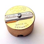 German Made Solid Brass Pencil Sharpener Double Hole Round Metal For 8mm 10mm