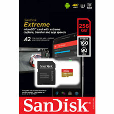 SanDisk Extreme 256GB Micro SD V30 microSDXC Memory Card - SDSQXA1-256G-GN6MA