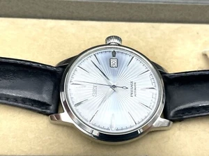 Montre automatique SEIKO PRESAGE Cocktail Time cadran bleu révisée 4R35-01T0 en boîte - Photo 1/20