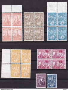 Bulgaria 1934 Accumulation Blocks of 4/single MNH 15304 - Picture 1 of 2