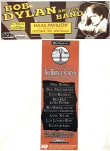 BOB DYLAN / LA ESCUELA BRIDGE octubre 2004 Neil Young RHCP Paul McCartney MANDBILL - Imagen 1 de 1