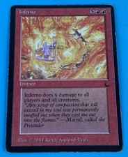 MTG Magic The Gathering Inferno The Dark English HP Heavy Play G Good Red Rare