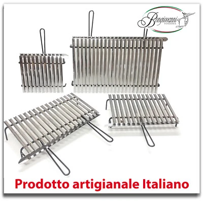 Graticola in acciaio inox, griglia inox per barbecue con bicchierino in omaggio - Image 1 of 2