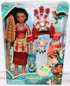 JUEGO MUÑECA CANTORA DISNEY MOANA DE LUJO CORAZÓN DE TE FITI COLLAR HEI HEI + PUA - Imagen 1 de 15