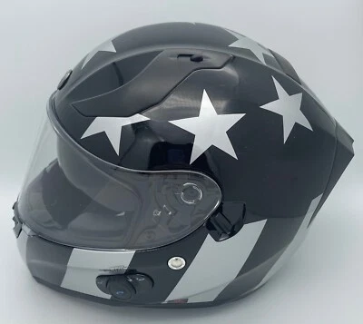 Casco Torc T15B Bluetooth Captain Shadow Negro Brillante XL Cara Completa Caja Abierta Foto 1 de 4