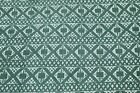2.5 Yards Green Floral Clothes Crafts Fabric Indian Cotton Dressmaking Fabrics