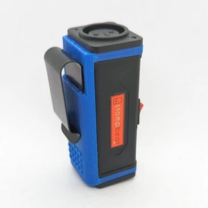 MINI XLR MUTE/KILL INLINE SWITCH WITH BELT CLIP FOR MICROPHONE ETC. POPLESS - Picture 1 of 3
