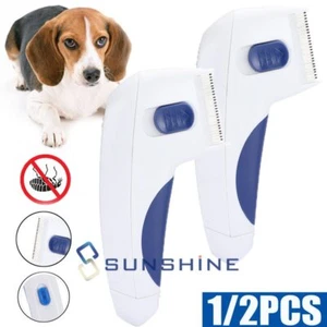 Flea Remover Comb Electric Dog Anti Flea Comb Head Lice Pets Cat Flea Control - Picture 1 of 17