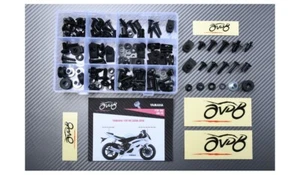 Kit viti viteria AVDB colore Nero per Carena YAMAHA YZF R6 YZF-R6 2008-2016 - Foto 1 di 5