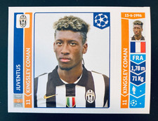 2014-15 Panini Champions League # 70 Kingsley Coman Juventus rookie sticker