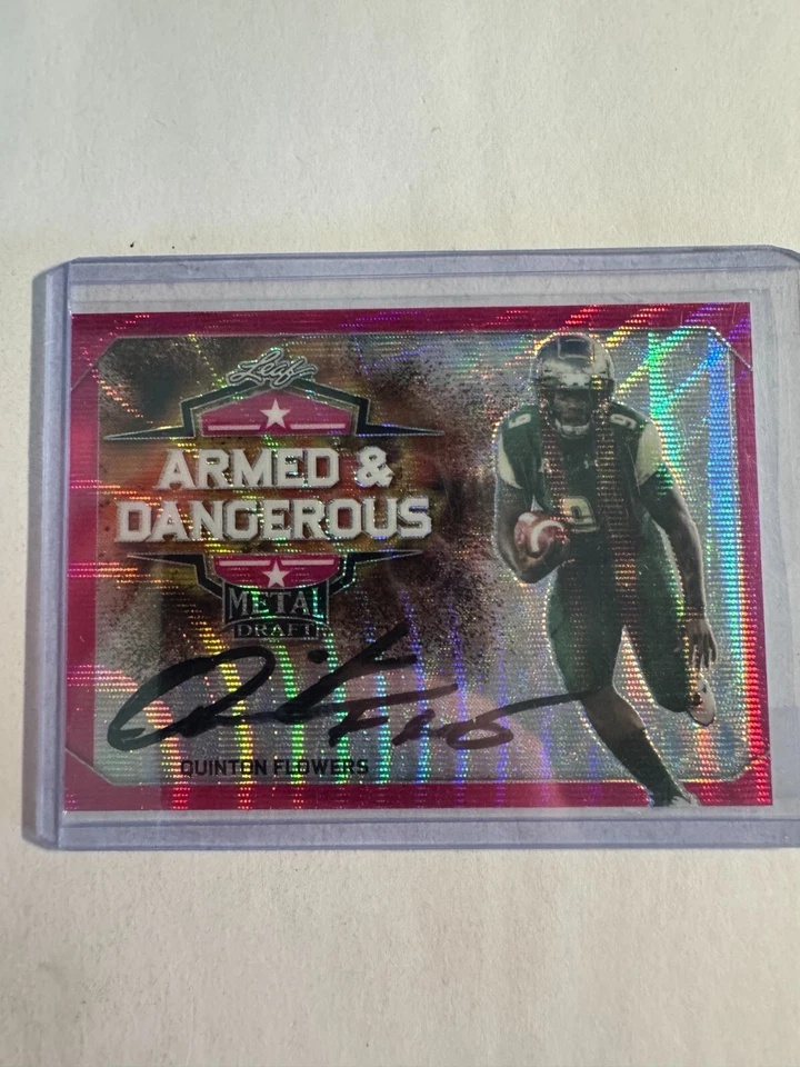 K196,171- 2018 Leaf Metal Draft Armed & Dangerous Wave Pink #ADQF1 Q. Flowers/10 - Image 1 of 1