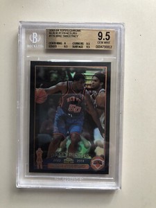 2003-04 TOPPS CHROME MIKE SWEETNEY RC BLACK REFRACTOR BGS 9.5 369/500 Lebron