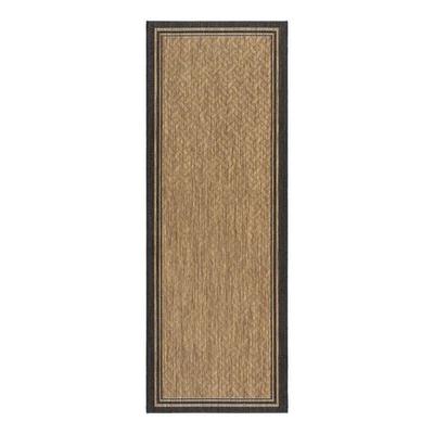 Alfombra clásica de tejido plano para interiores y exteriores, alfombra resistente a manchas y rayos UV, cubierta,... Foto 1 de 4