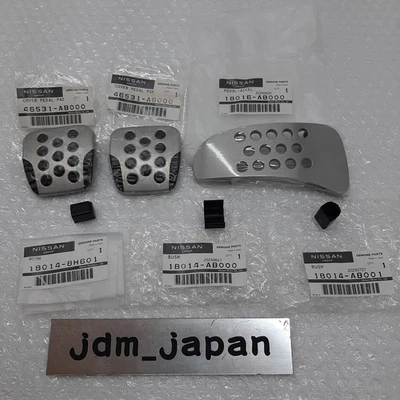 Juego de almohadillas de pedal AUTECH Bush y aluminio genuinas Nissan Skyline BNR34 R34 R33 GT-R Foto 1 de 4