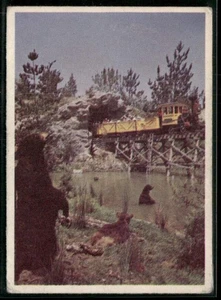 1965 Donruss Disneyland Blue Back Western Mine Train Crosses #29 G-VG - Bild 1 von 2