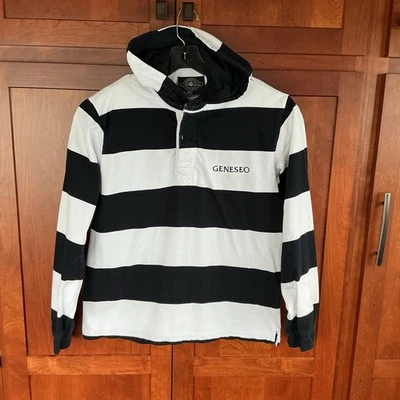 Charles River Apparel The Rugby Hooded Pullover Geneseo Long Sleeve size Small - Image 1 of 4
